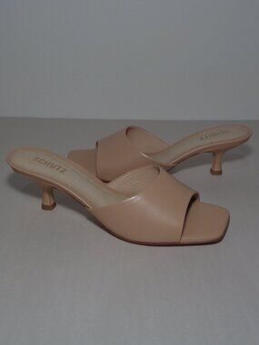 Schutz Size 10 / DETHALIA / Beige / Leather / Heeled Sandals New Women's Shoes